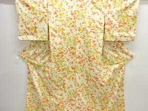 菊楓桜模様小紋着物